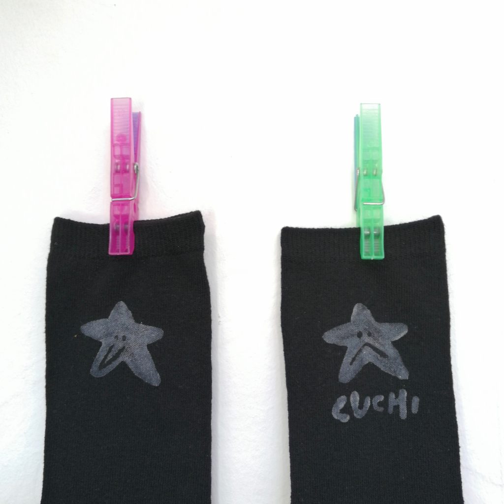 Calcetíns Cuchi Negro Estrela 4