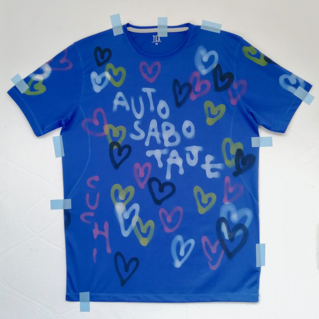Camiseta Cuchi Azul Autosabotaje 1