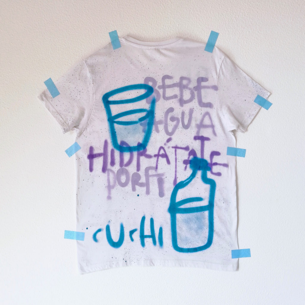 Camiseta Cuchi Branca Bebe auga porfi 2