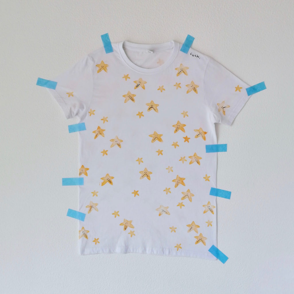 Camiseta Cuchi Branca Estrelas Selos 1