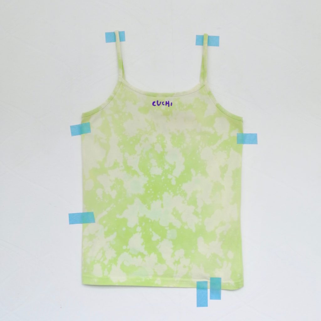 Top Cuchi Verde No me rayes Upcycled 2