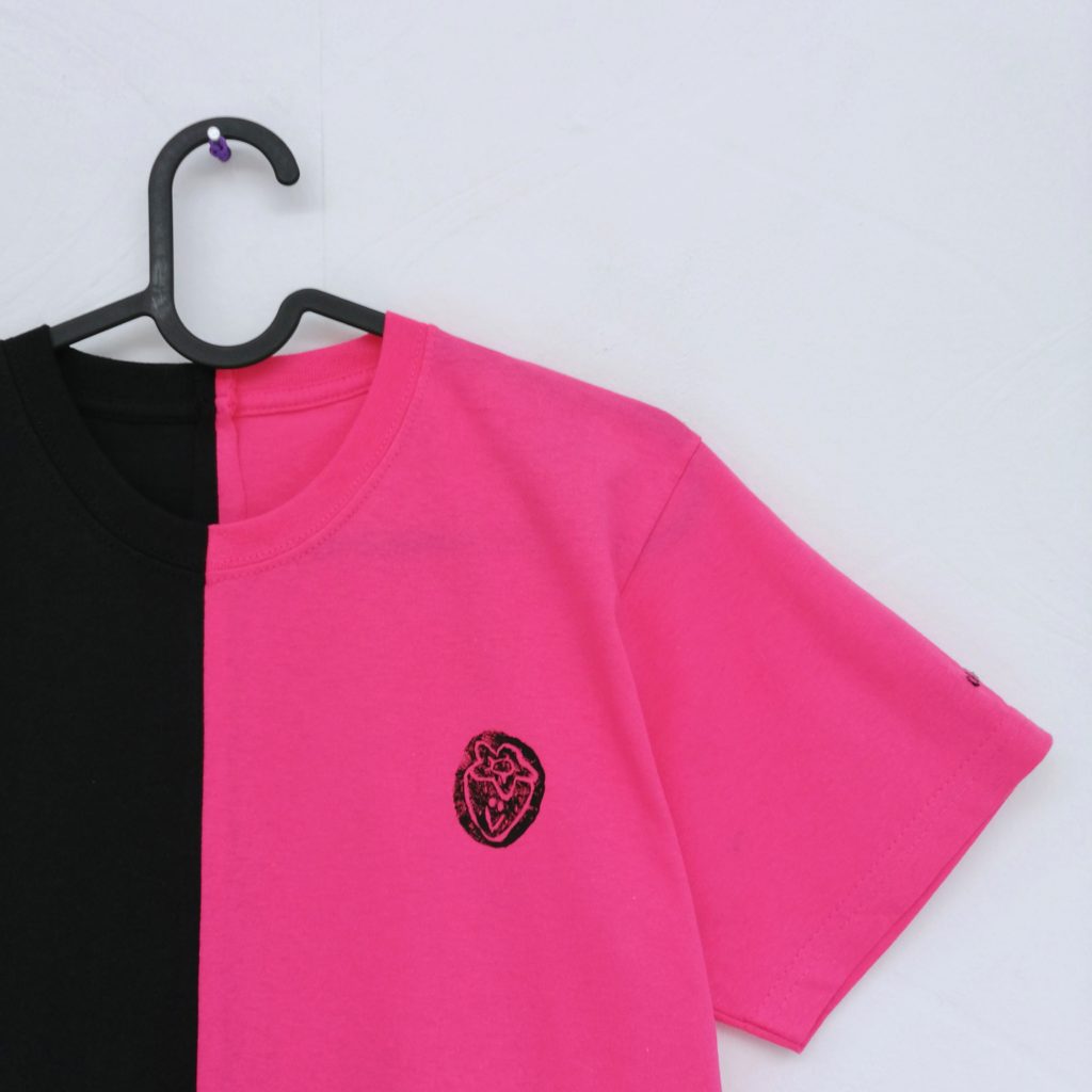 Camiseta Cuchi rosa negro amorodo 3