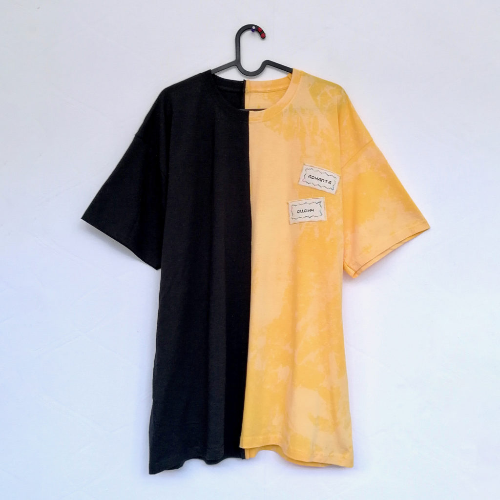 Camiseta Cuchi Amarela Negra Achanta 2