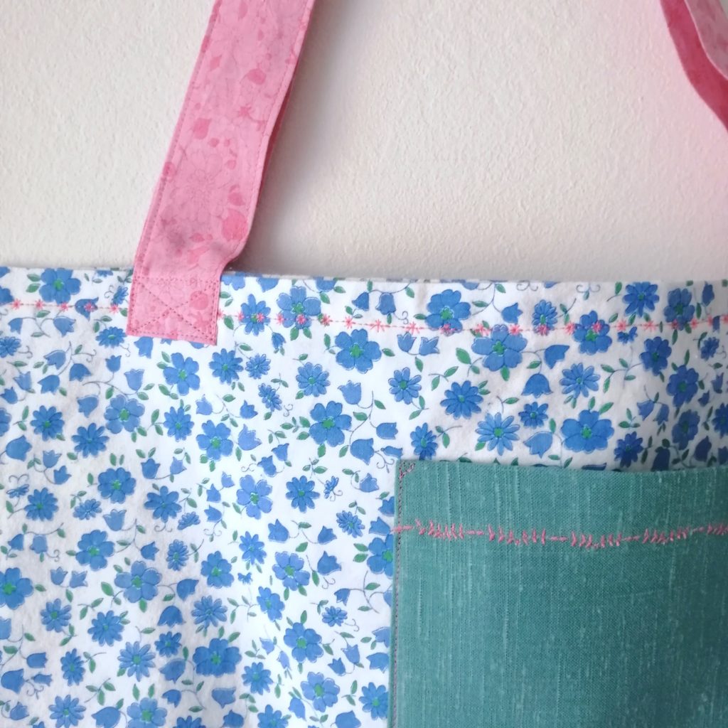 Bolsa de tela-telas recicladas-Cuchi-estampado flores azules4